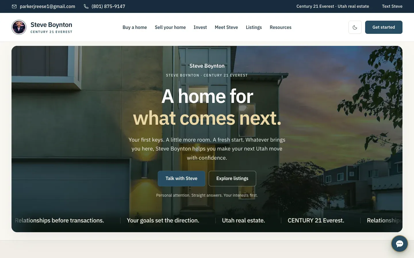 Steve Boynton website preview